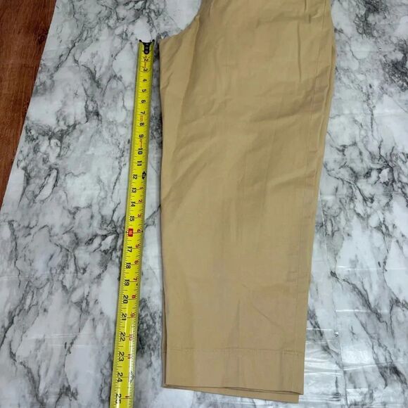 Theory Carrot Trouser Soft Chino Cotton Pants Yellow size 6 business career - Picture 8 of 8